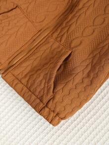 SHEIN Baby/Baby Jungen/Mädchen Herbst & Winter Kleidung, Mäntel, Oberteile, Fleece, Verstärkt, Kapuzenparka Jacke, Langarm Oberteile, Gefütterte Jacke, Wintermantel, Gesteppter Mantel, Warm & Weich, Bequem, Vielseitig, Lässig, Alltag, Geeignet für Innen, Außen, Skifahren, Sport, Spiel, Party, Fotoshooting, Festival, Halloween, Weihnachten, Neujahr