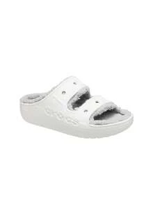 Crocs Baya Cozzzy Unisex Sandals White CR210073 - White - View 2