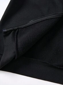 SHEIN 两件套儿童/青少年男童休闲日常舒适印花连帽卫衣和宽松运动裤套装，适合生日派对、晚宴、演出、婚礼、洗礼、开幕式等场合，日常穿着舒适，适合上学、旅行和运动，秋冬季舒适百搭。 - 藏蓝色 - 查看 9