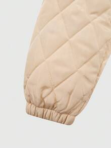 复古美式短款羽绒服 - 杏色 - 查看 4