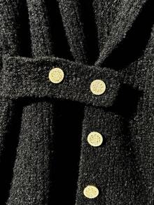 GlowEve Women's Chic Lazy High-End Slim Fit Knit Sweater, Autumn/Winter - Black - View 4