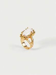 Glisma Anillo abierto de moda para mujer con rhinestones, adecuado para uso diario