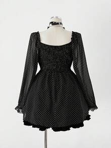 Sunspun Cămașă cu mânecă lungă bleumarin casual pentru femei, mărime plus - Albastru marin - Vizualizare 5