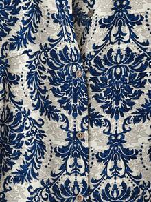 Rusticease 大码女式复古度假休闲开衫衬衫裙，带纽扣，弧形下摆，短款，长袖，适合初秋