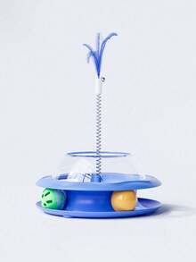 PETSIN 1 Cat Toy With Rotating Food Dispenser; A Wand To Tease The Cat; A Spring Toy For Cats; A Self-Entertainment Toy To Relieve Boredom Pets; Pet Supplies. - Multicolor - View 21