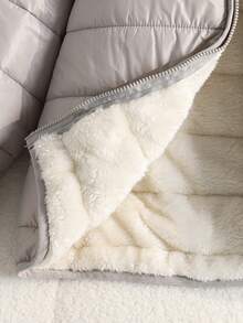 SHEIN Abrigo acolchado informal para niñas preadolescentes, diseño 3 en 1 con forro polar, corte holgado y cómodo, adecuado para las temporadas de otoño/invierno, apropiado para el uso diario, salidas y sesiones de fotos