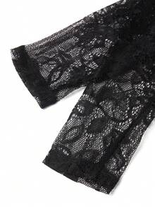 Ellevyn 女式方领长袖收腰紧身蕾丝连衣裙，优雅日常穿着，性感派对社交活动穿着