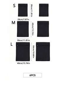 1/3/6件黑色网袋洗衣袋家用机洗衣服洗衣袋内衣文胸洗衣袋洗衣网袋套装拉链春季简约夏季上衣 - 黑色 - 查看 15
