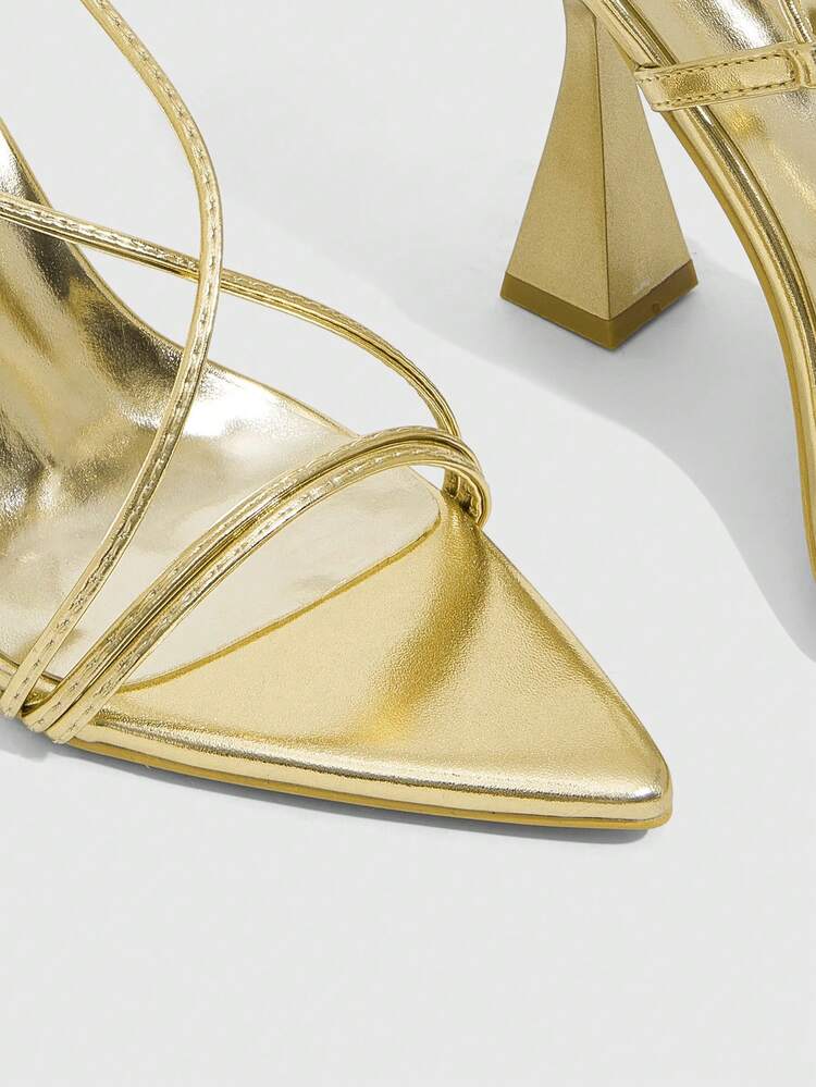 CUCCOO SZL Women's Fashionable And Elegant Heeled Sandals For Commuting Valentine's Day