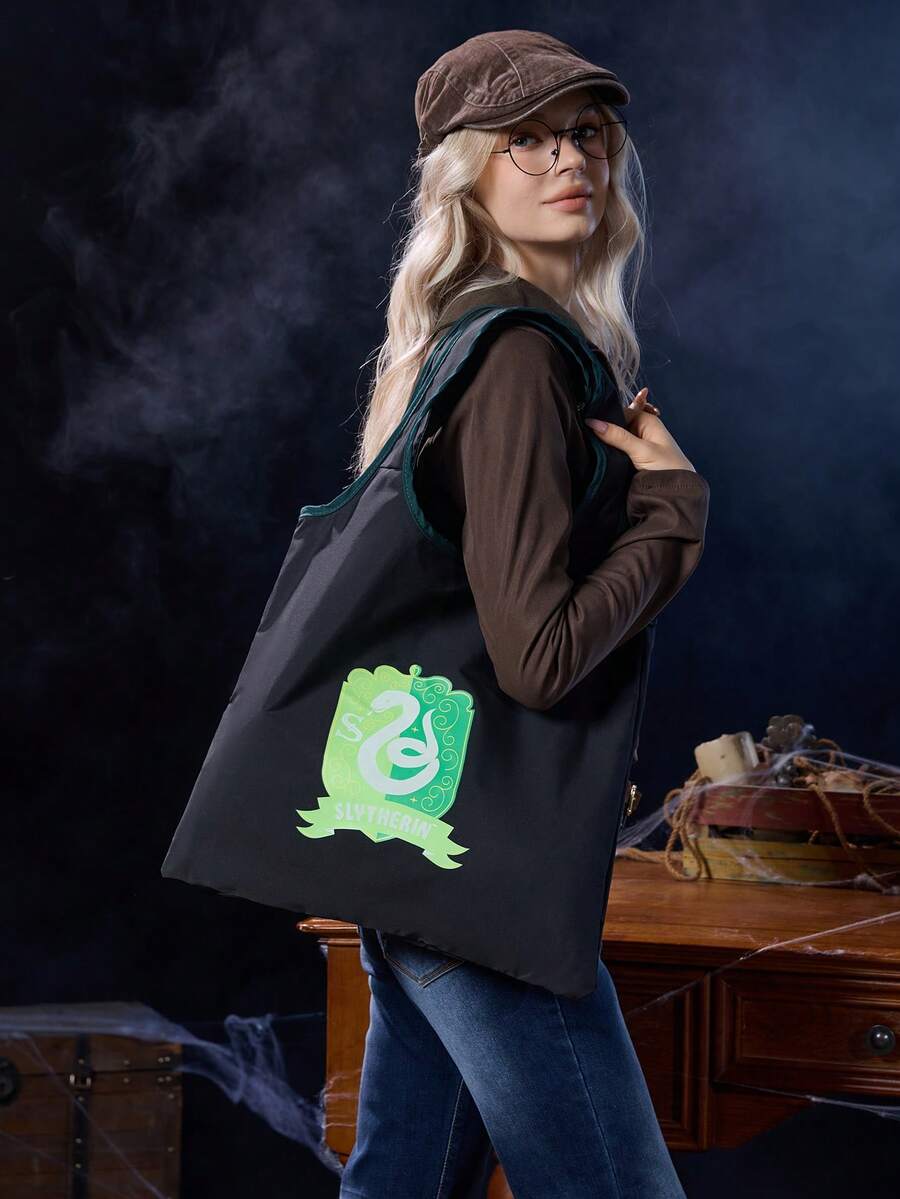 HARRY POTTER X SHEIN Bolso de mano para mujer - Negro - Ver 1