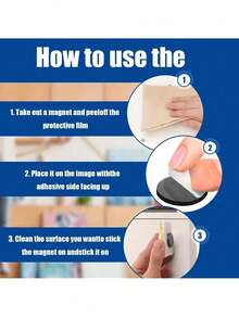 磁性圆点 - 自粘磁铁 (0.8" X 0.8") 剥离粘贴圆形工业柔性粘性磁铁片，可替代方块、贴纸、条状和胶带 (5/10/15/20/25/30/35/40/50/100 个) - 黑色 - 查看 8