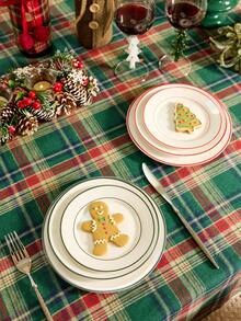 Cirelle 1PC High-End Light Luxury Ceramic Plates For Western Food, Salad Plates, Spaghetti Plates, Home Dining Utensils, Suitable For Home Gatherings - Multicolor - View 1