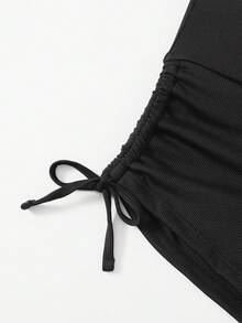 SHEIN Swim 抽繩比基尼泳裝短褲