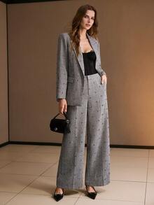 MOTF PREMIUM WOMEN'S STRUCTURED LOOSE FIT BLAZER, AUTUMN/WINTER