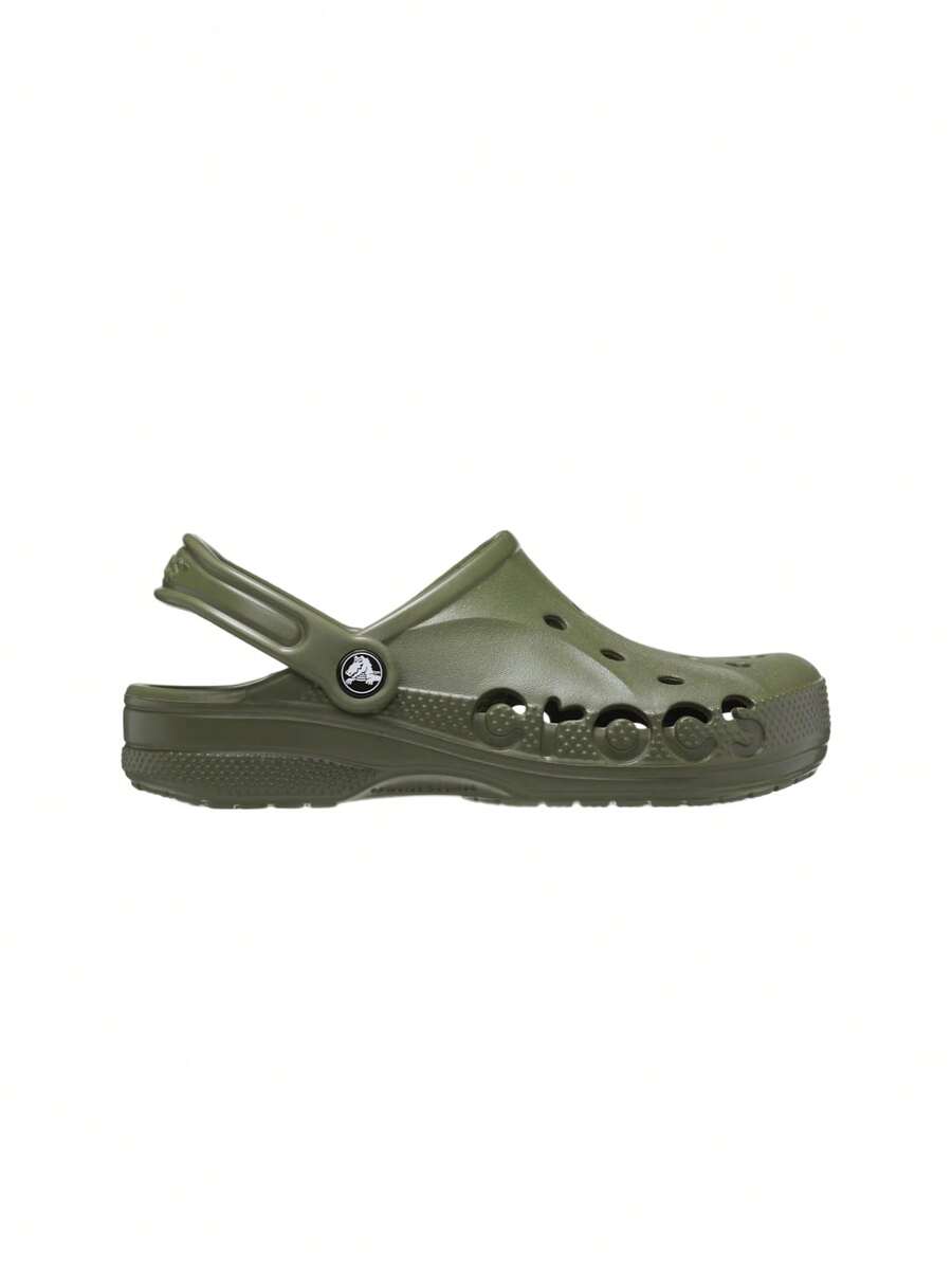 Crocs Classic Children's Wooden Clogs, Stylish And Versatile, Slip-On Children's Shoes, Suitable For Beaches, Outdoor Walking, Green 207012-309 - Green - View 1