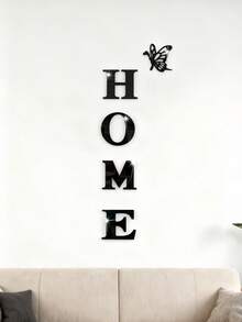 家用亚克力 3D 镜面墙贴，可定制标语 - 黑色高级颜色选项，是情人节、婚礼、生日和日常家居升级的理想走廊、入口、客厅和卧室墙壁装饰