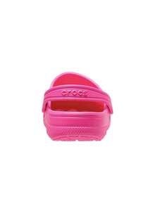 Crocs 經典兒童木製克羅格鞋，時尚百搭，適合戶外穿著、海灘與戶外活動，粉紅色 CR207012-6QQ - 粉色 - 查看 5