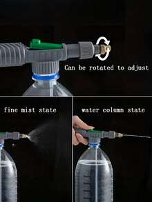 1 件可调节高压气泵手动喷雾器饮料瓶喷头喷嘴园艺工具，园林工具，花园园艺工具