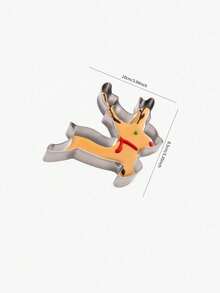 Cirelle Juego de 1 pieza de cortador de galletas y espátula de silicona de acero inoxidable con diseño de árbol de Navidad - Molde para hornear galletas DIY - Multicolor - Ver 13