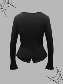 Rina Fox 2025 Autumn/Winter Women's Fashion 2 In 1 Top - Black - View 9