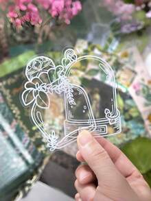 180 件 A6 尺寸纸张和 PET 材料剪贴簿用品套件，带有复古植物主题，包括花朵、蝴蝶、植物，适用于日记文具装饰和纸贴纸便笺簿网格笔记本工艺爱好者初学者子弹日记美学设计艺术 DIY 项目 - 綠色 - 查看 5