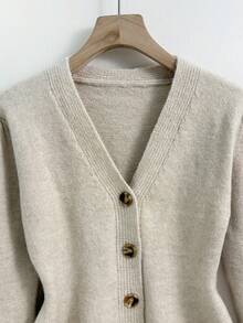 GlowEve Women's Fashionable, Versatile, High-Quality Knit Sweater, Autumn/Winter - Apricot - View 4