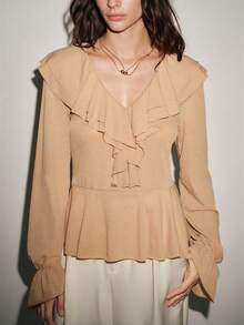 Lumivelle 女式衬衫 - 卡其色 - 查看 5