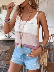 Breezaya Women's Color Block Sweater Vest