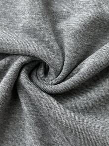 Elamini 1 Áo thun nữ thường ngày phối ren đen xám viền bất đối xứng, thích hợp cho mùa xuân, thu và đông - Nhiều màu - Xem 5