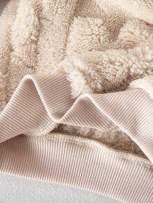 SHEIN Babygirl 可爱条纹蓬松粉色长袖家居服套装，百搭秋冬 - 彩色 - 查看 10