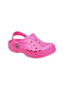 Crocs 經典兒童木製克羅格鞋，時尚百搭，適合戶外穿著、海灘與戶外活動，粉紅色 CR207012-6QQ - 粉色 - 查看 2