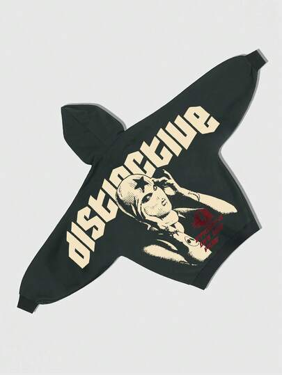 Street Life Herren Fledermausärmel Hoodie, geeignet für den täglichen Gebrauch, Frühling/Sommer