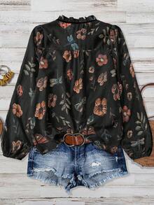 Linhara Large-Sized Elegant Summer Vacation Shirt