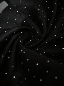 PAVTROS 男士休闲水钻字母图案口袋连帽衫，秋季 - 黑色 - 查看 7