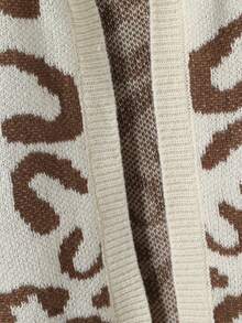 Tween Girls Fashionable Casual Leopard Print Long Cardigan, Autumn/Winter Cute Cardigan Kids Cardigan Sweater Cute Sweaters For Kids Big Girl Knit Cardigan Kids Big Sweater Cute Cardigan Girl Sweaters Cardigan Kids Sweaters For Girls Button Girl S Spring And Autumn Suit Girl Sweater Jacket Kids Cardigan For Girls Little Girl Cardigans Kids Sweaters For Girls Button Children Cardigan - Multicolor - View 6