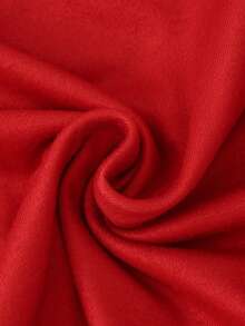 Mädchen Bär Buchstaben Muster rotes Langarm-Top kombiniert mit roter klassischer Karomuster Hose, passender Pyjama-Set