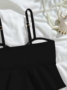 SHEIN Bikini dây mảnh in họa tiết hoa dành cho bé gái tuổi teen, Đồ bơi xuân/hè cho bé gái Đồ bơi hoa dâm bụt đen in hoa Bikini hoa đen cho bé gái Đồ bơi hoa đen kèm hoa hồng Bộ bikini hoa đen hồng Đồ bơi hoa đen kèm hoa hồng cho bé gái Đồ bơi hoa dâm bụt cho bé gái Bộ đồ tắm hoa đen cho bé gái Bộ bikini hoa đen cho bé gái Bộ đồ bơi hoa đen cho bé gái Bộ đồ bơi hoa hồng cho bé gái - Nhiều màu - Xem 4