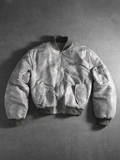  PAVTROS Manfinity Streetrush 男士街头风流行INS同款男士长袖夹克，街头服饰，冬季夹克，保暖冬装，圣诞节，男友礼物，Y2K夹克，灰色夹克，街头服饰夹克，短款男士夹克