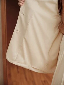 Uhlyne Uhlyne Blazer elegante y minimalista de moda para mujer - Albaricoque - Ver 8