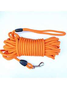 Lynxking 1pc Long Dog Leash 10FT/15FT/30FT/50FT, Heavy Duty Dog Lead For Large Medium Small Dogs Outside Walking, Playing, Camping, Or Yard - 黑色 - 查看 10
