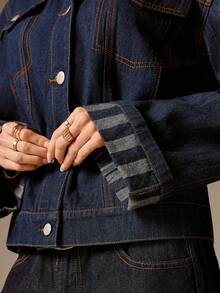 Avantive 秋季女装 秋季返校季 乡村音乐会 女士音乐会 外出 生日 万圣节 服装 休闲 Y2K 2000年代 Y2K Y2K 90年代 性感 西部风 女装 波西米亚风 乡村俱乐部 办公室 鸡尾酒会 复古 紧身 锐舞 音乐节 趣味 优雅 老钱 街头服饰 度假 乡村音乐会 工作 朴素 春假 单身派对 音乐会 基本款 毕业 圣诞节 女式牛仔外套 - 深色水洗藍 - 查看 6