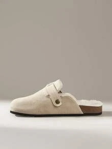 Solecia Women's Casual Versatile Commuting Daily Warm Flats For Christmas - Apricot - View 4