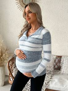 Áo len cardigan tay raglan thường ngày cho bà bầu - Nhiều màu - Xem 6