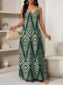 SHEIN Lady 女士波西米亚风露背连衣裙 女士宽松长裙 女士连衣裙 宽松露肩 生日和活动连衣裙/节日连衣裙 度假服装 女士波西米亚风/波西米亚风女装 吊带上衣 非洲女装 女士连衣裙 夏季热带女装 新品 女士连衣裙 沙滩裙 复活节连衣裙/复活节女装/复活节女装 女士夏季连衣裙 - 彩色 - 查看 4