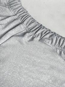 Glimmora Y2K 复古街头潮流女士运动裤，复古原宿嘻哈刺绣印花图案休闲慢跑裤，时尚灰色中性宽松长裤 - 灰色 - 查看 3