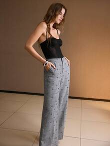 MOTF PREMIUM 秋冬压褶西装裤 - 灰色 - 查看 5