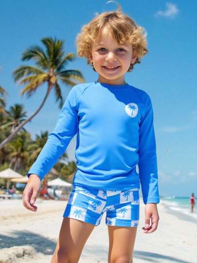 2pcs/Set Young Boy Swimwear Set, Separates Swimsuit For Beach & Holiday Winter Christmas Halloween Toddler Cardigan Sweater Autumn Fall Jumpers Sweaters Tops Dress Dresses Christmas Jumper Cozy Pixies Prepcrw Christmas Outfit Halloween  New Born Toddler  Fall Winter Dress Halloween  Romper Stuff Halloween Jumper Jumper Cardigans Shirts White Cardigan Clean Downtown Off The Shoulder Sweater Outfit Sets Pink Sweater Jacket Cute Fall Outfits Outfits Top Maija Christmas Dress  Toddler Fall Dark Purple Skirt Christmas Sweater  Fall Sweaters Unisex White Sweater Vest Skirt Sets