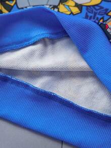 Transformers X SHEIN Young Boy Casual Cartoon All-Over Print Hoodie, Autumn - Multicolor - View 7