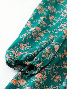 EMERY ROSE Đầm Maxi Cổ Chữ V Tay Dài Thanh Lịch Cho Nữ Cỡ Lớn, Trang Phục Xuân/Thu Cho Nữ - màu xanh lá - Xem 4