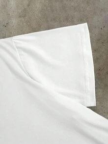 Glimmora 社交媒体扼杀浪漫主义图案印花女式圆领 T 恤 - 白色 - 查看 6